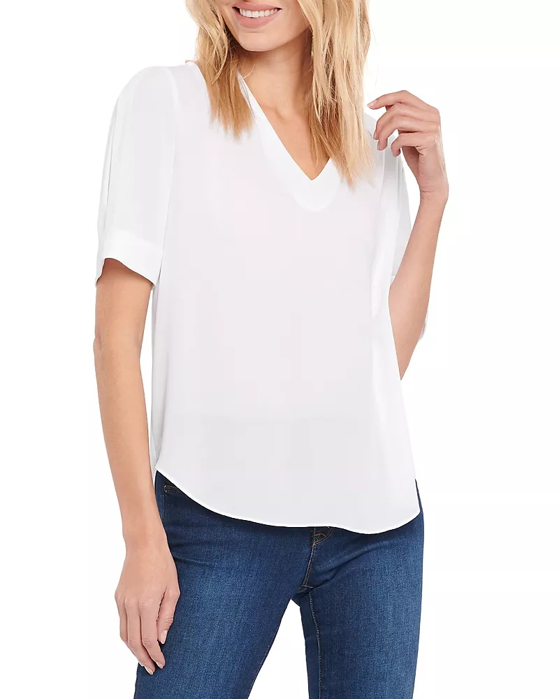 Nydj Charming Oversized V-Neck Top