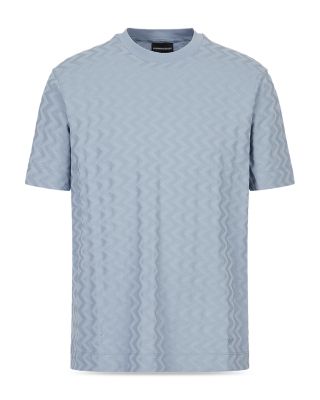 Cotton Zigzag Crewneck Tee