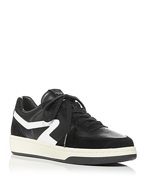 Rag & Bone Women's Retro Court Lace Up Sneakers In Black/white