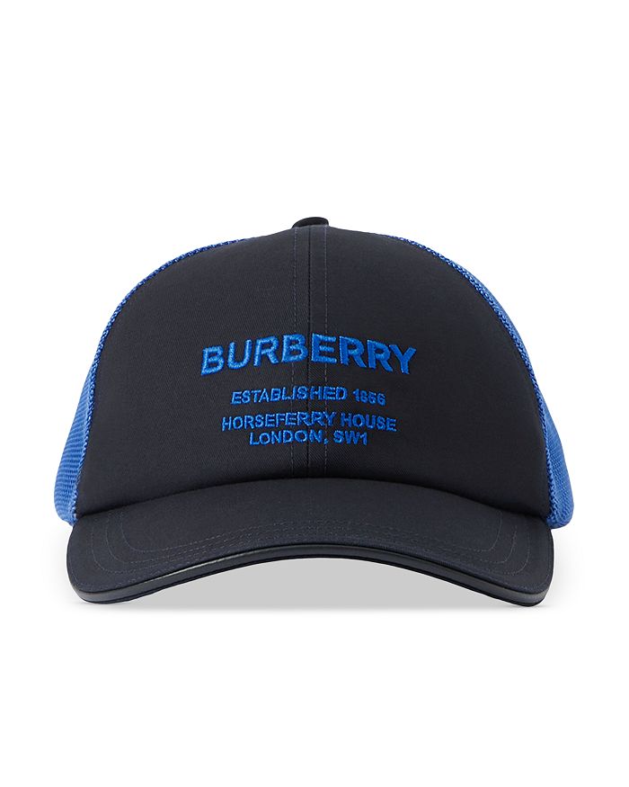 Burberry - Horseferry Motif Cotton and Mesh Baseball Cap