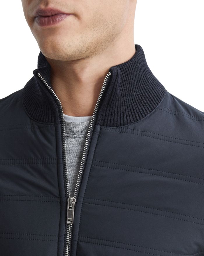 Trainer Mixed Media Zip Jacket
