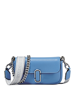 Marc Jacobs The J Marc Mini Shoulder Bag In Spring Blue/silver