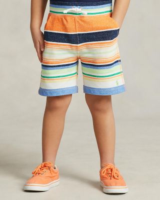 Striped cotton shorts