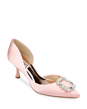 BADGLEY MISCHKA BADGLEY MISHKA WOMEN'S FABIA POINTED TOE SLIP ON D'ORSAY PUMPS