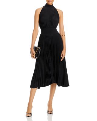 Renzo Pleated Midi Dress