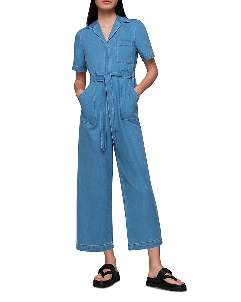 Whistles Denim Belted Jumpsuit