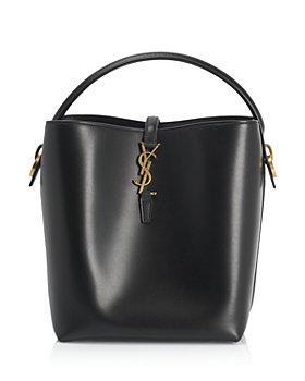Saint Laurent - Leather Monogram Bucket Bag