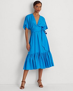 Ralph Lauren - Linen Wrap Style Midi Dress