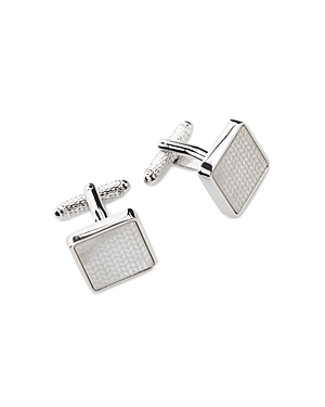 The Men's Store At Bloomingdale's Square Mother Of Peal Cufflinks - 100% Exclusive In Silver