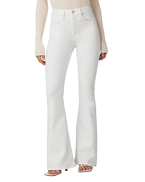 Hudson Holly High Rise Flare Jeans in White