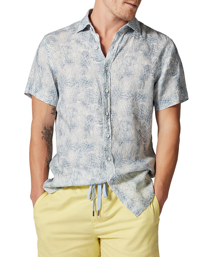 Rodd & Gunn Walton Slim Fit Pineapple Print Button Front Shirt ...
