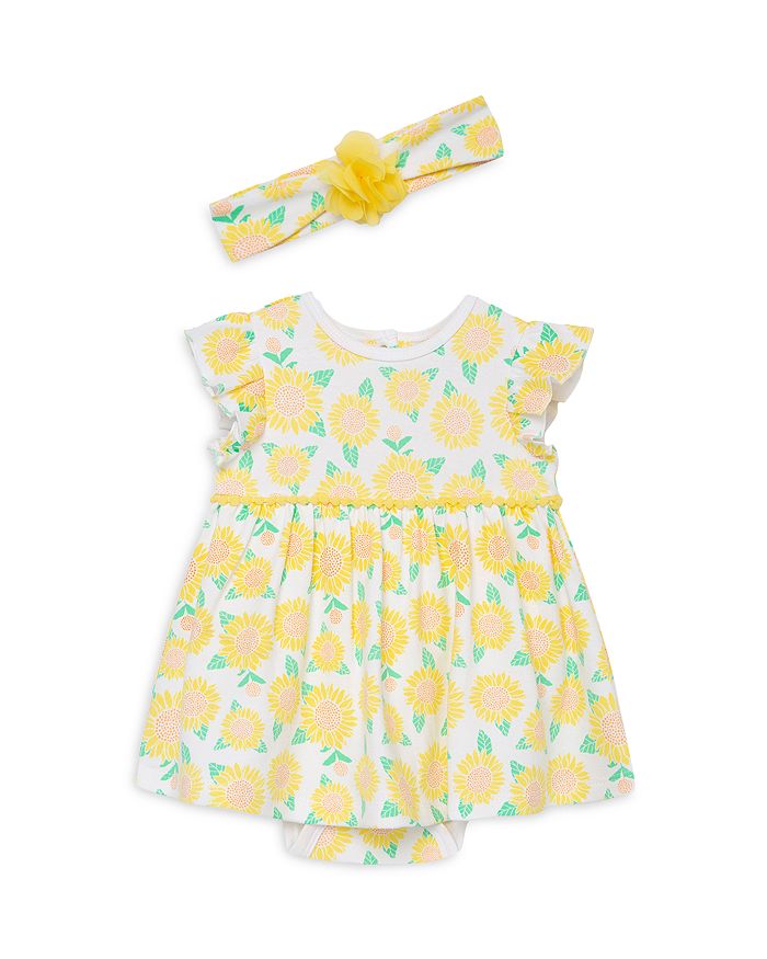 Little Me Girls' Sunflower Print Dress & Headband Set Baby Bloomingdale's