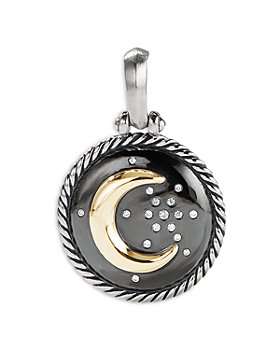 David Yurman - Cable Collectibles Moon and Star Amulet with Diamonds and 18K Gold