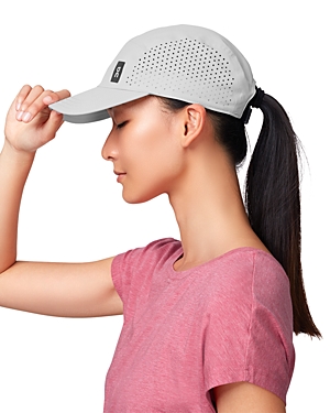 On Lightweight Perforated Baseball Cap In Gray