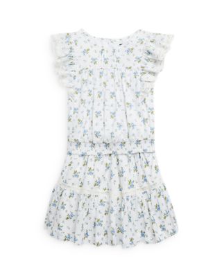 Ralph Lauren - Girls' Floral Print Cotton Top & Skirt Set - Little Kid