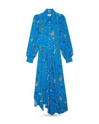 Zadig & Voltaire Ruselia Floral Print Shirt Dress