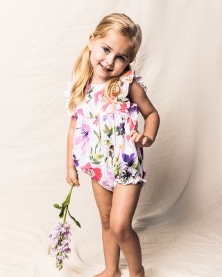 Girls' Gardens of Giverny Ruffled Romper - Baby