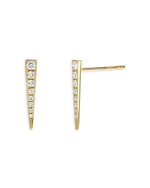 Zoe Lev 14K Yellow Gold Diamond Dagger Stud Earrings
