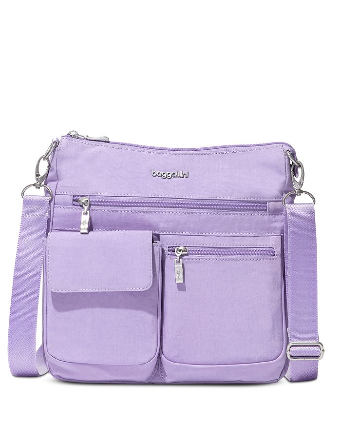 Baggallini Modern Everywhere Slim Crossbody Bag In Purple