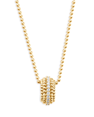Harakh Diamond Beaded Pendant Necklace in 18K Yellow Gold, 0.15 ct. t.w.