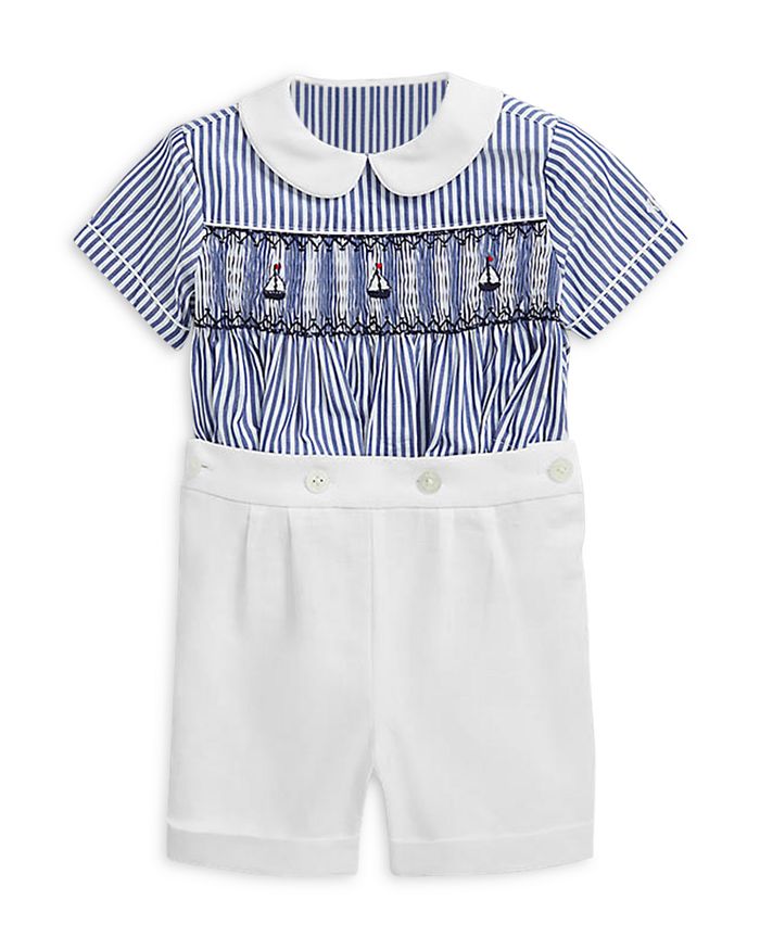 Ralph Lauren - Boys' Cotton Poplin Shirt & Pleated Linen Shorts Set - Baby