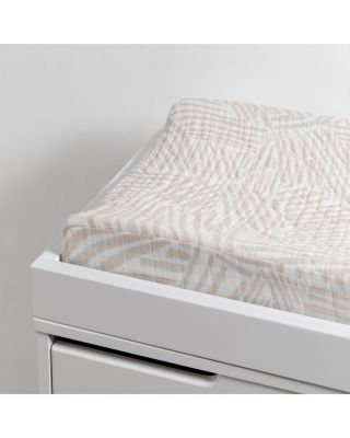 Quilted Changing Pad Cover in GOTS Certified Organic Muslin Cotton