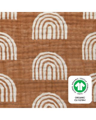 Crib Sheet in GOTS Certified Organic Muslin Cotton