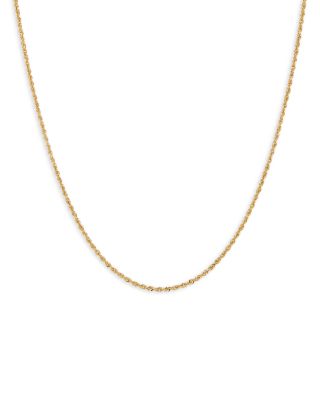 Bloomingdale's Fine Collection - Glitter Rope Chain Necklaces in 14K Yellow Gold - Exclusive