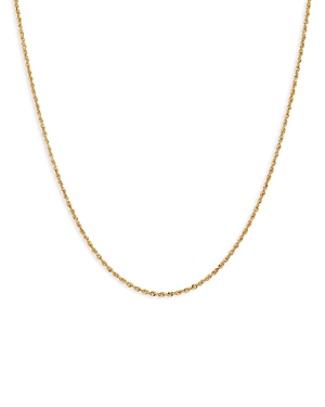 Bloomingdale's Glitter Rope Link Chain Necklace in 14K Yellow Gold, 16 - 100% Exclusive
