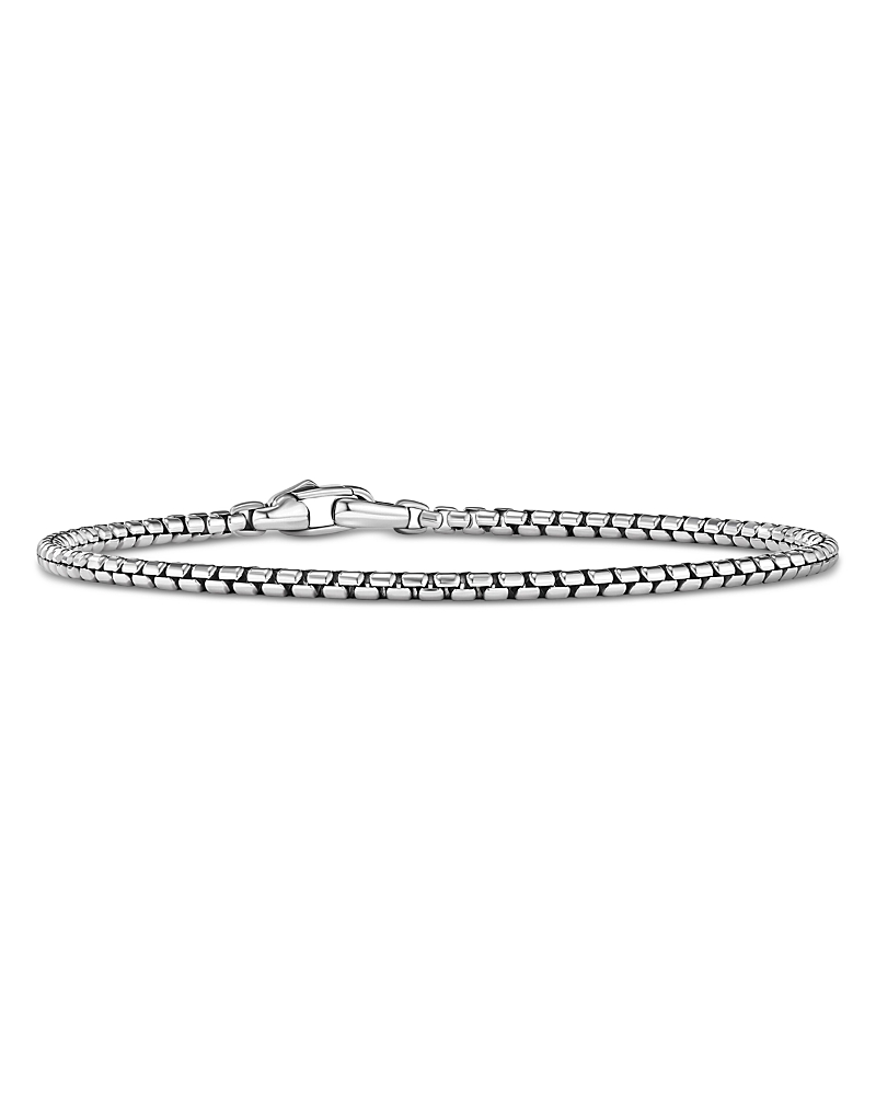 David Yurman Men's Sterling Silver Chain Box Chain Flex Bracelet