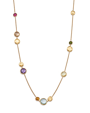 Marco Bicego 18K Gold Jaipur Color Mixed Gemstone Station Necklace, 16-18