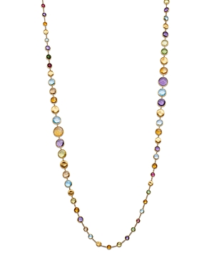 Marco Bicego 18k Gold Jaipur Colour Mixed Gemstone Graduated Strand Necklace, 36 In Multi