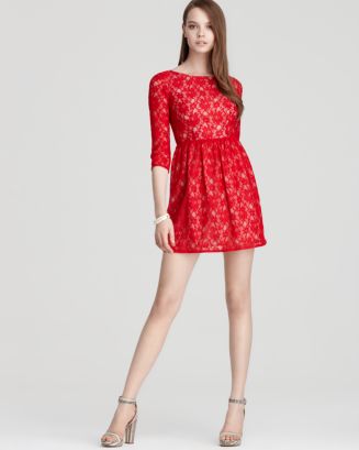 lace dress french connection Buy French Connection Pink Embroidered Lace Strappy Dress from Next USA