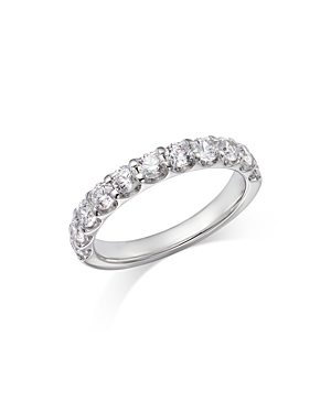 Bloomingdale's Round Cut Certified Diamond Band in 14K White Gold, 1.25 ct.t.w. - 100% Exclusive