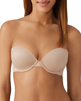 Sexy Summer Tops Lingerie for Women A-D Cup Low Back Bras Invisible T Shirt  Bra Backless Bandeau Bra (Color : White, Size : 80/36A)
