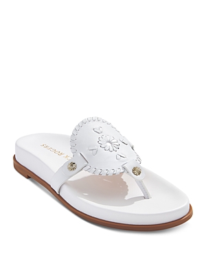 JACK ROGERS COLLINS ROUND TOE SLIP ON SANDALS