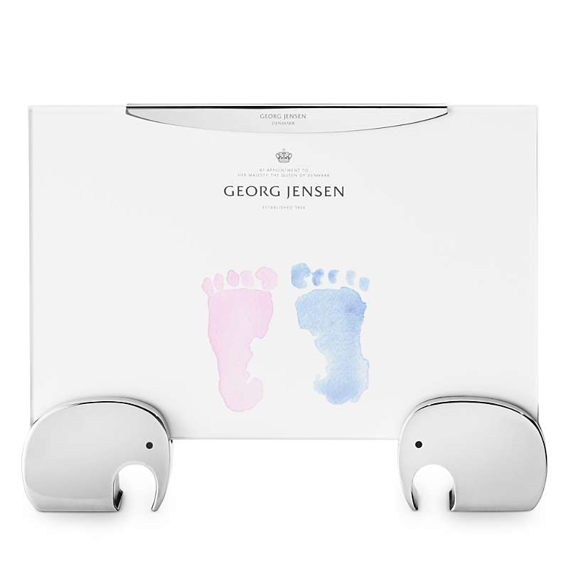 Georg Jensen Small Elephant Picture Frame In White