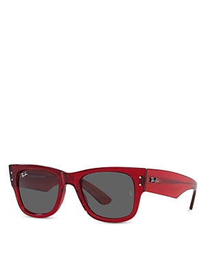 Ray Ban Mega Wayfarer 51mm Square Sunglasses In Transparent