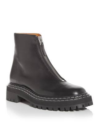 Proenza Schouler - Women's Zip Lug Sole Booties