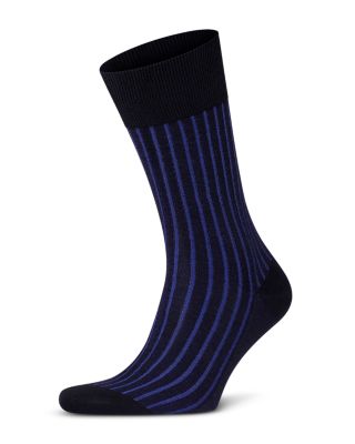 Shadow Mercerized Cotton & Nylon Dress Socks