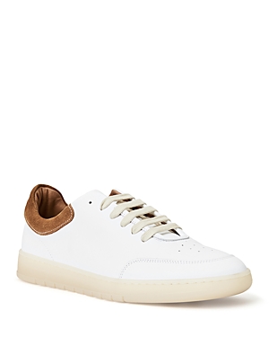 Shop Bruno Magli Men's Savio Lace Up Sneakers In White