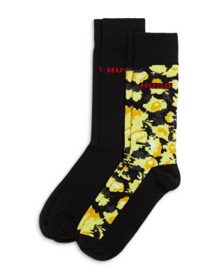 Hugo Cotton Blend Crew Socks, Pack of 2