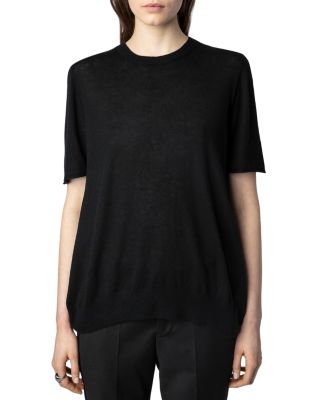 Ida Short Sleeve Cashmere Sweater