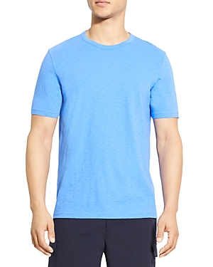 Theory Men's Essential Short-sleeve Cotton T-shirt In Palace Blue