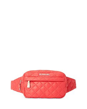 Designer Red Waist Belt Bags for Women