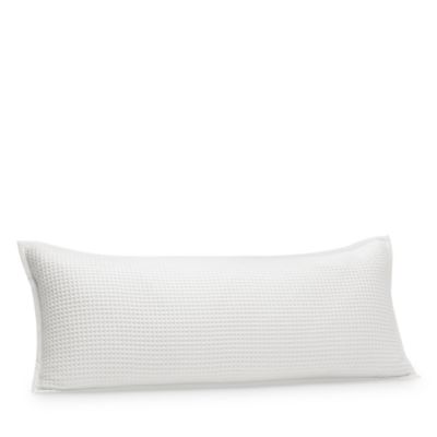 Waffle Organic Cotton Decorative Pillow with Insert, 14" x 34"