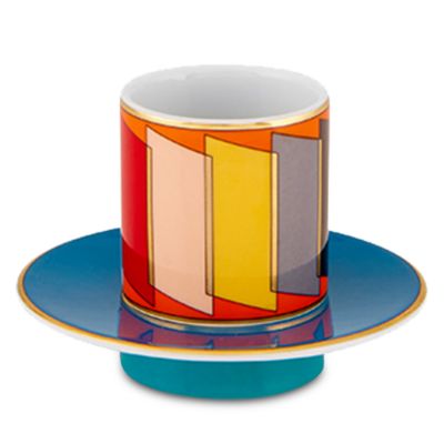 Futurismo Espresso Cups and Saucers, Service for 4