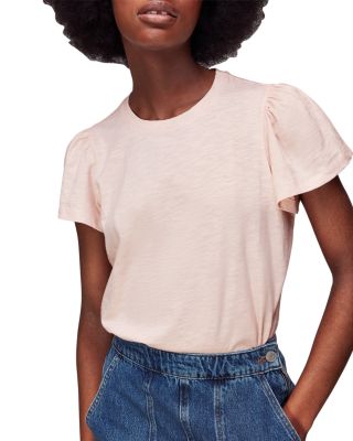 Cotton Frill Sleeve Tee