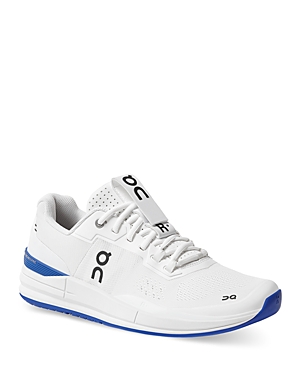 On Men's The Roger Pro Lace Up Sneakers In White/indigo