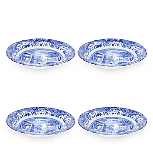 Spode Blue Italian Soup Plates, Set Of 4 In Blue